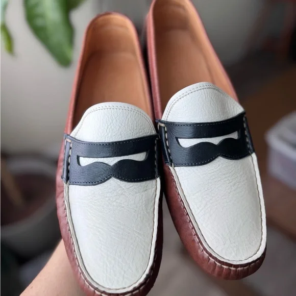 Ralph Lauren | Shoes | Ralph Lauren White And Brown Leather  display picture 2